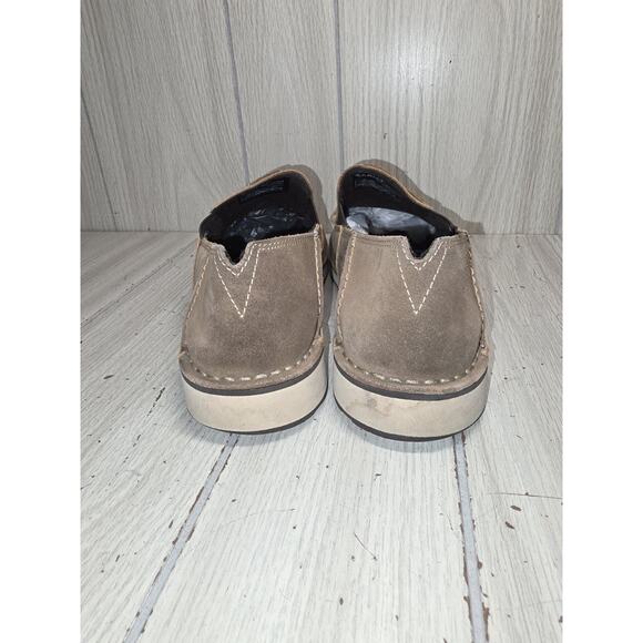 Ariat Cruiser Brown Leather Loafer Shoes Bomber Relaxed Bark Casual Mens 8.5D